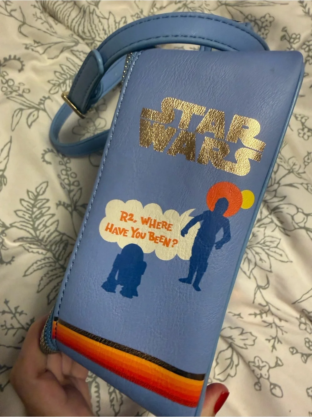 Danielle Nicole Lavender Star Wars Droids Crossbody Bag